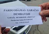 Garazas,dembavoje..aprasymas nuotraukoje ir numeris zmogaus kurio reikia teirautis del... SKELBIMAI Skelbus.lt